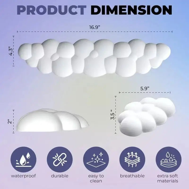 Nube – Reposamuñecas ergonómico para escritorio